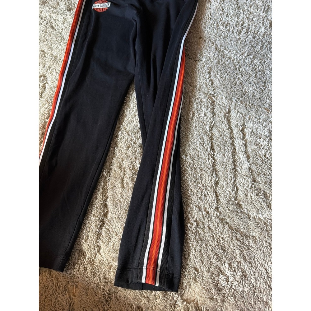 Harley Davidson Side Stripe Bling Rhinestone Leggings - Picture 4 of 7
